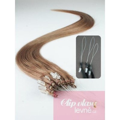 Vlasy pro metodu Micro Ring / Easy Loop / Easy Ring / Micro Loop 40cm – světle hnědé