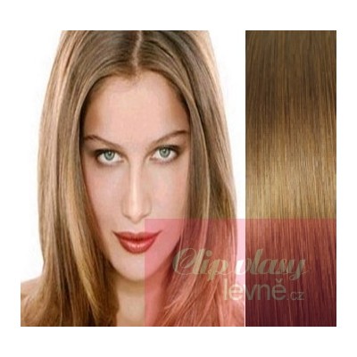 Vlasy pro metodu Pu Extension / TapeX / Tape Hair / Tape IN 40cm - světle hnědé