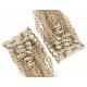 Kudrnatý clip in maxi set 53cm pravé lidské vlasy – REMY 200g - PLATINA/SVĚTLE HNĚDÁ