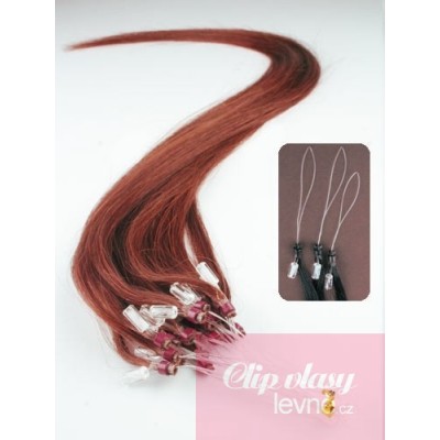 Vlasy pro metodu Micro Ring / Easy Loop / Easy Ring / Micro Loop 50cm – měděná