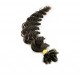 Kudrnaté vlasy k prodlužování keratinem 60cm - přírodní černé