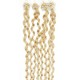 Kudrnaté vlasy pro metodu Micro Ring / Easy Loop 60cm – nejsvětlejší blond