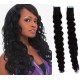 Kudrnaté vlasy pro metodu TapeX / Tape Hair / Tape IN 50cm - černé