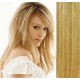 Clip in vlasy 43cm 100% lidské - SUPER HUSTÉ 100g - přírodní/světlejší blond