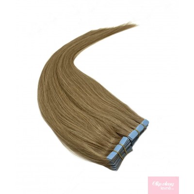 Vlasy pro metodu Invisible Tape / TapeX / Tape Hair / Tape IN 50cm - přírodní blond