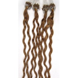 Kudrnaté vlasy pro metodu Micro Ring / Easy Loop 50cm – světle hnědé