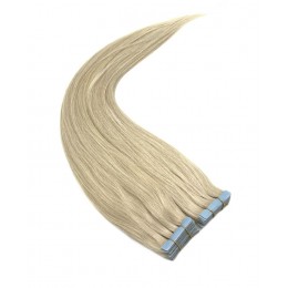 Vlasy pro metodu Invisible Tape / TapeX / Tape Hair / Tape IN 50cm - platinová blond